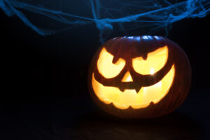 La malvagia zucca d'Halloween e la rete di ragno